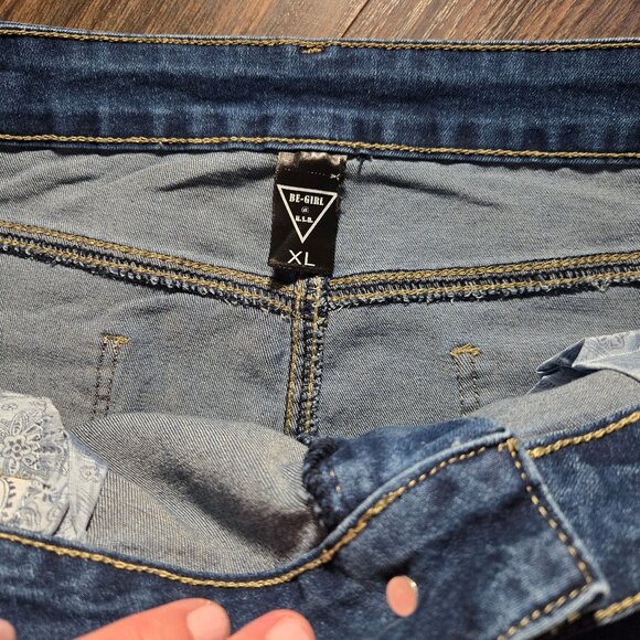 BE GIRL Blue Denim Western Style Skirt NWT/SIZE XL - Picture 3 of 7
